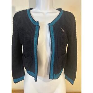 Abercrombie & Fitch Sz M Womens Cardigan Sweater Collegiate Academia Old Money